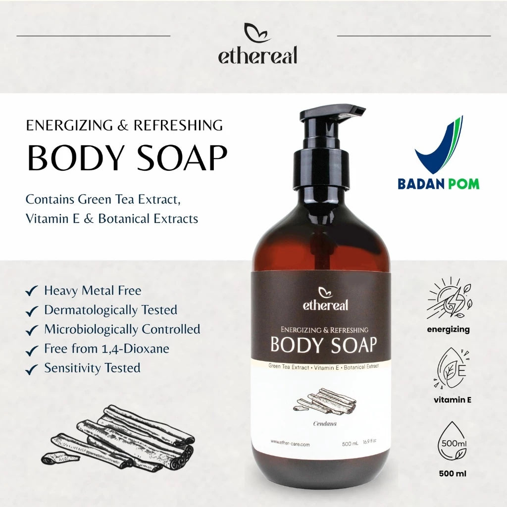 Body Soap by Ethereal - Cendana; Energizing • Refreshing